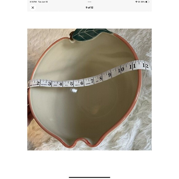 Seagrove Pottery North Carolina Kovack Pottery MK Apple Nesting Bowls VTG 1995 - Picture 9 of 12